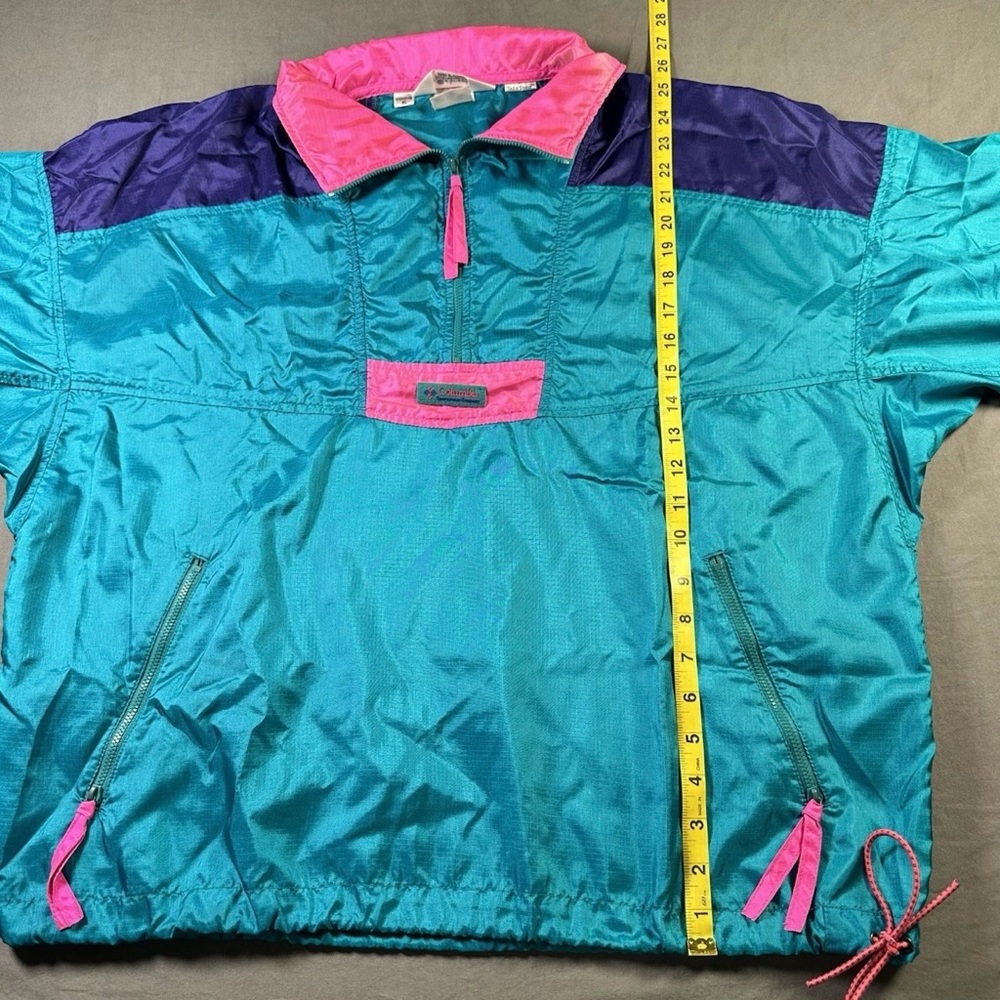 Vintage Women’s Columbia Teal and Pink Windbreaker - Picture 5 of 10